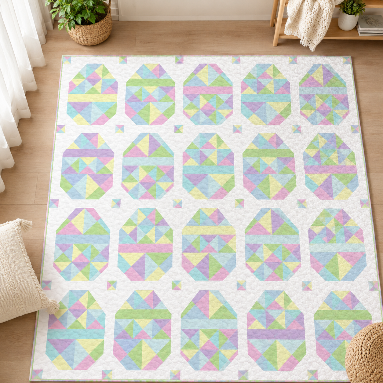 Prism Egg Parade Quilt Pattern