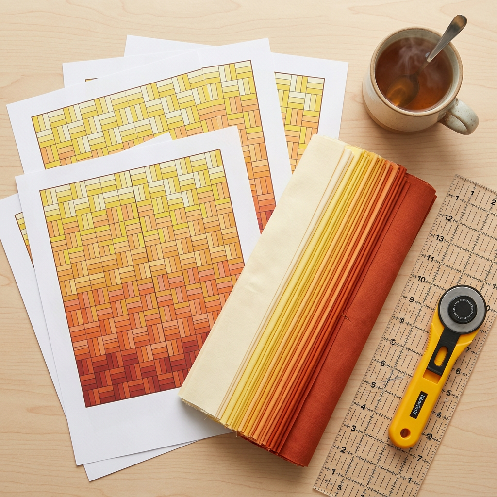 Amber Horizon Quilt Pattern