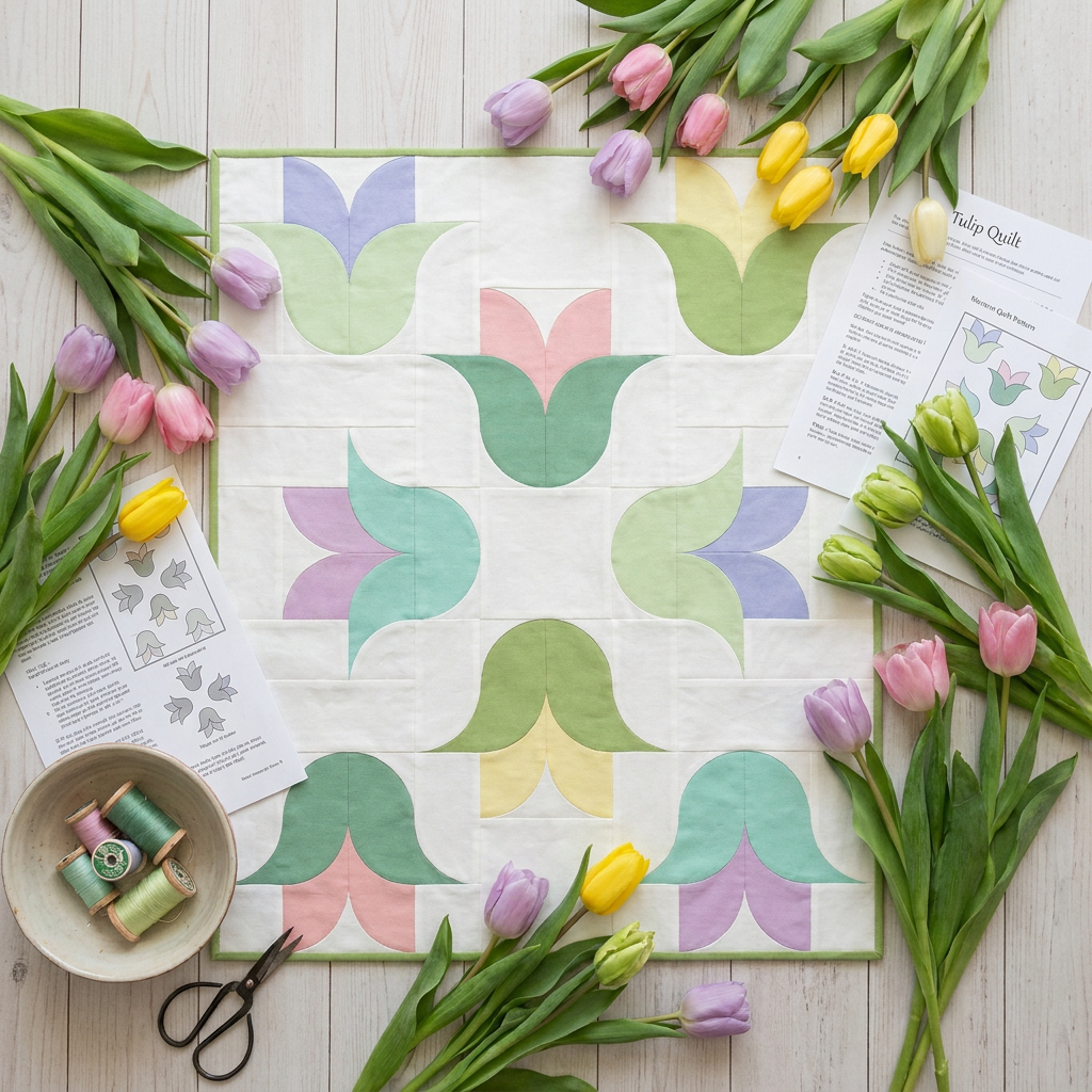 Tulip Tapestry Quilt Pattern