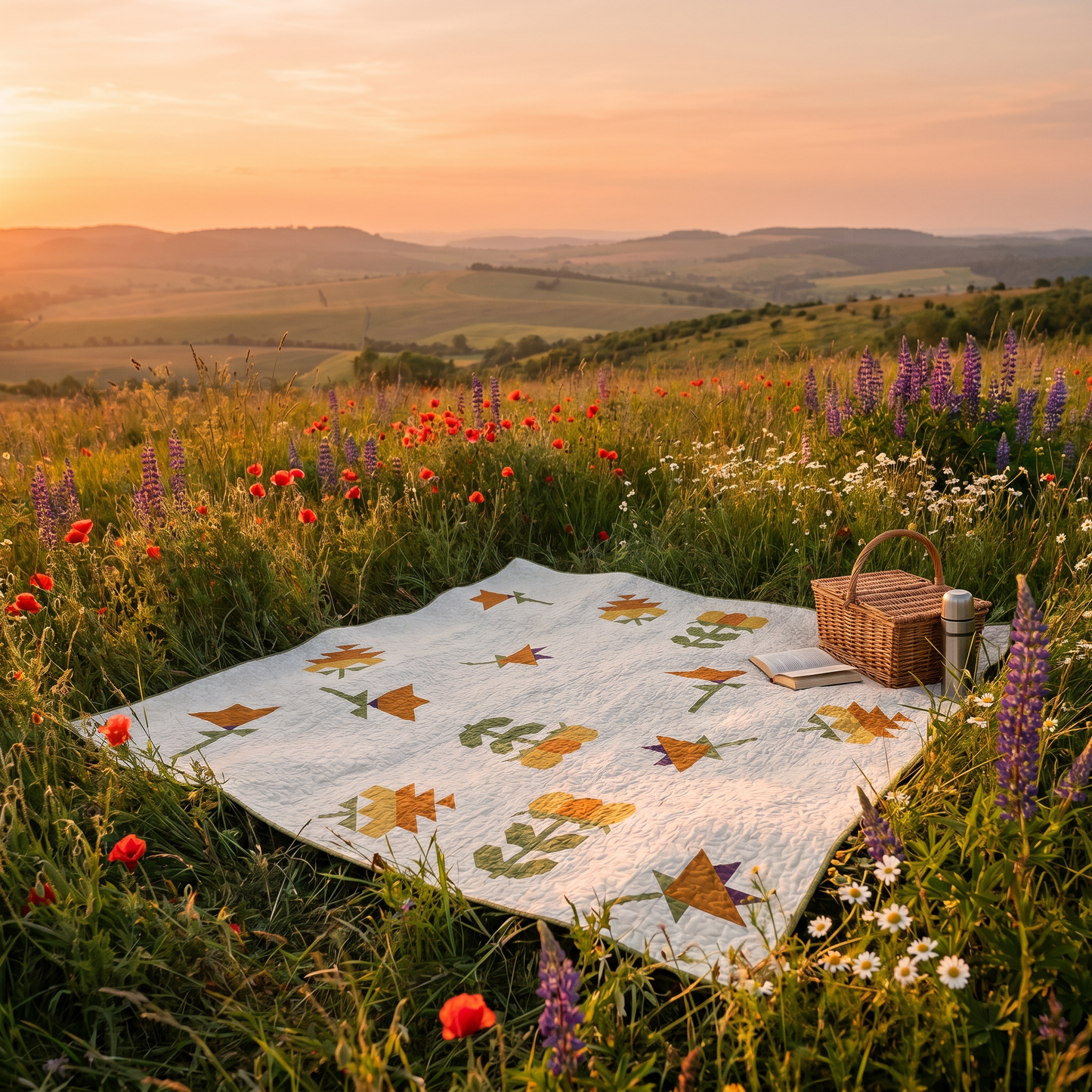 Where Wildflowers Wander Quilt Pattern