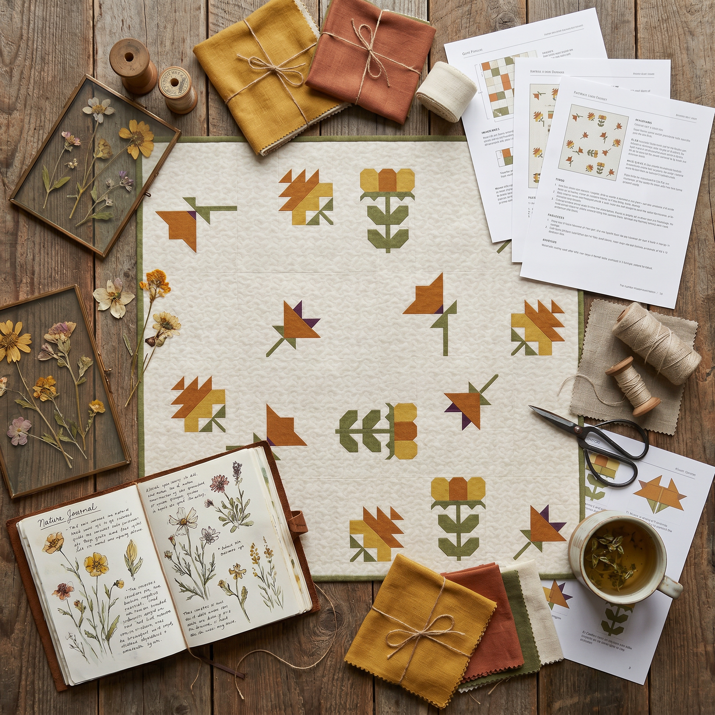 Where Wildflowers Wander Quilt Pattern