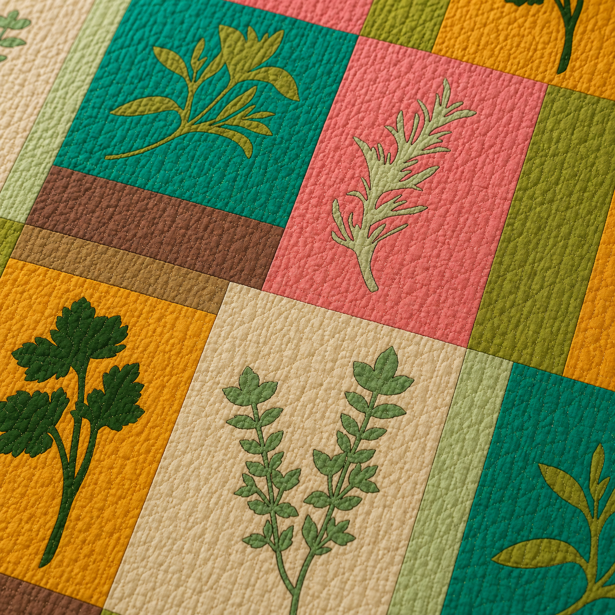Gathered Herbs Quilt Pattern